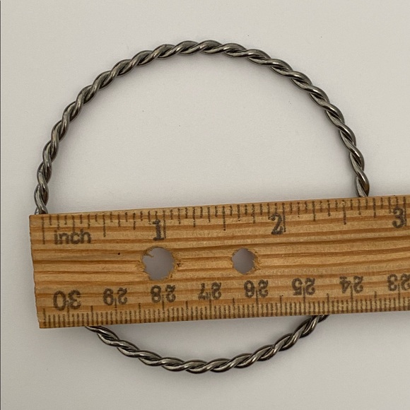 925 Silver handmade rope twisted bangle - Picture 5 of 6
